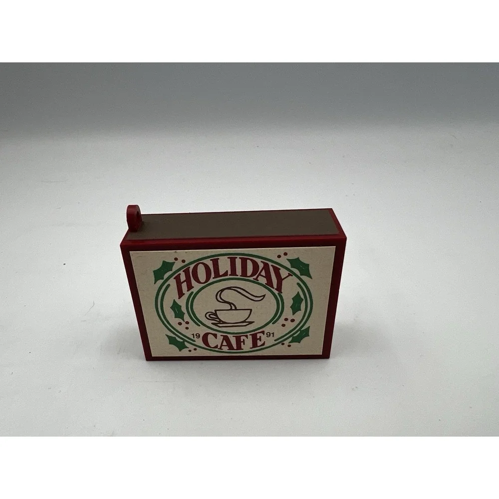 Vintage 1991 Hallmark Keepsake Christmas Ornament Matchbox Memories Holiday Cafe